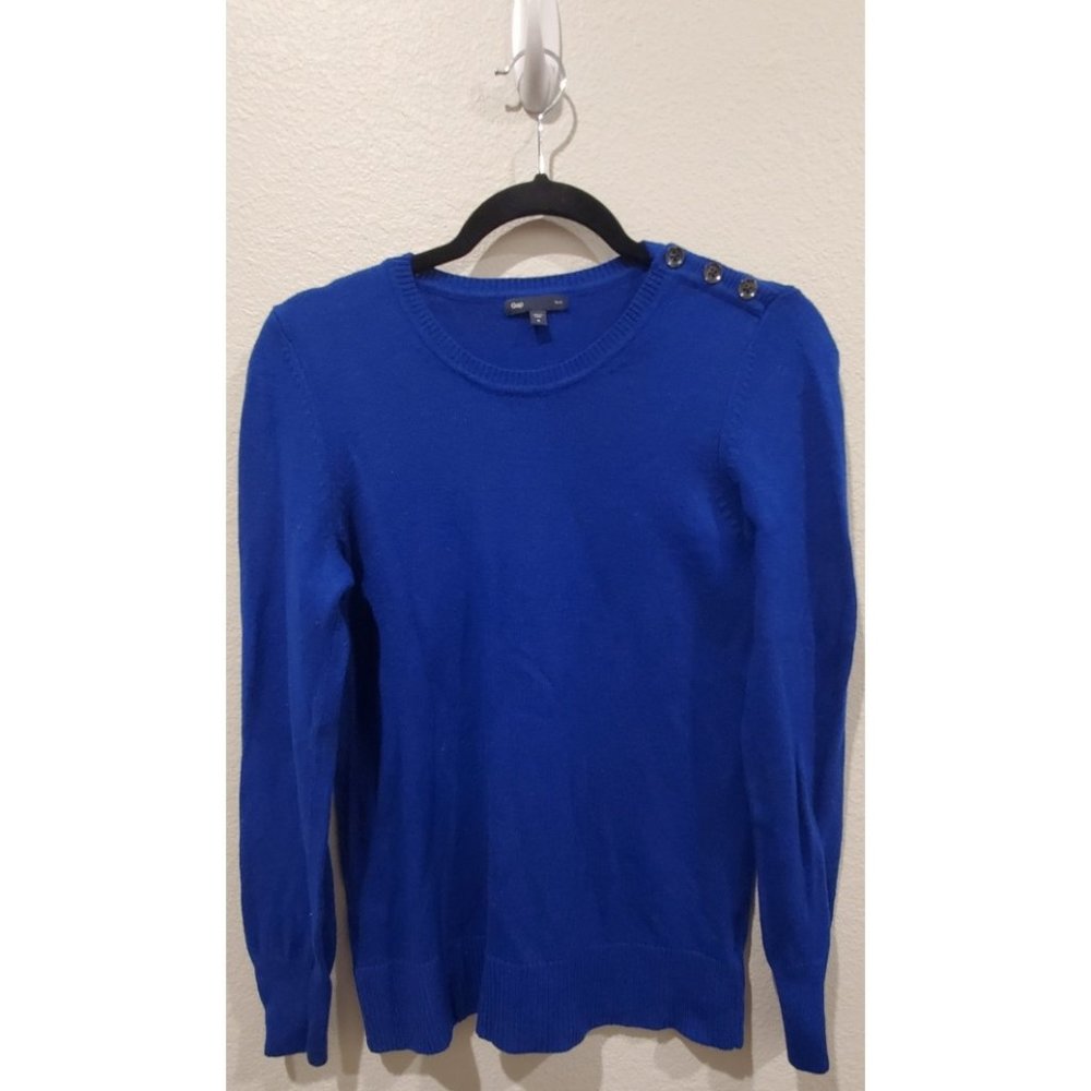 GAP Blue Buttons Sweater